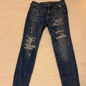 ripped (distressed) jeans